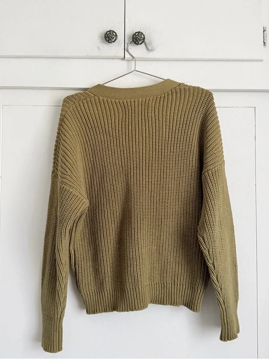 Tradlands Shelter Cardigan - Light Olive - Picture 4 of 9